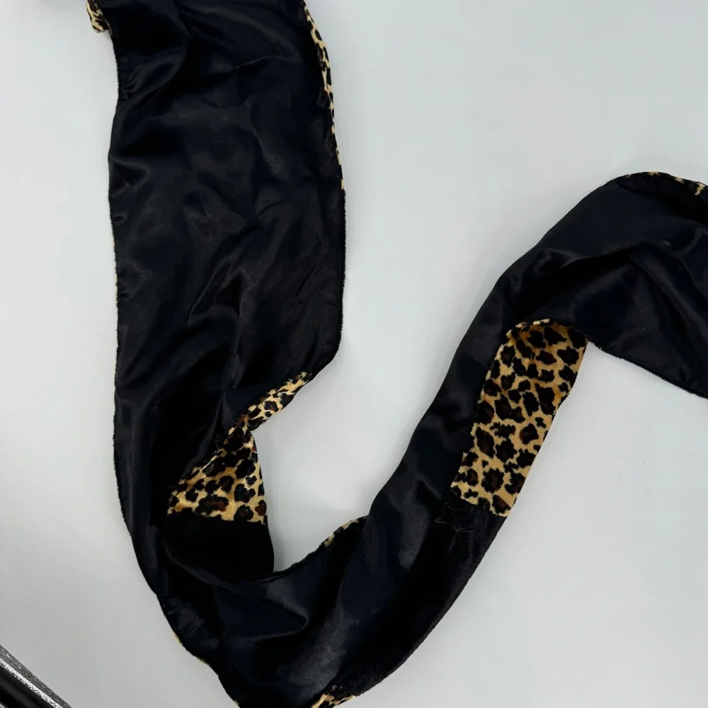 5/$25 Vintage velvet scarf animal cheetah print